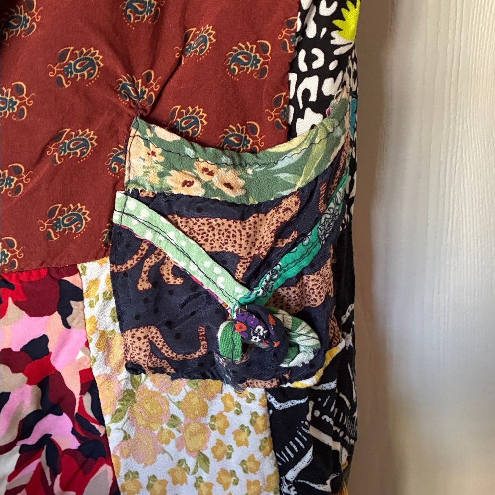 Colorful Patchwork joggers, Fits Small or Medium, NWOT - Picture 3 of 6